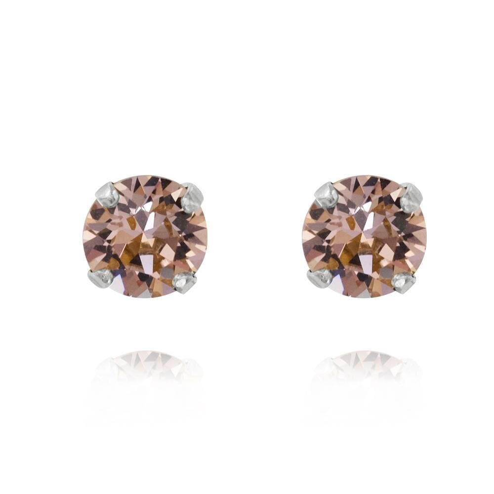 Classic Stud Earrings Rhodium