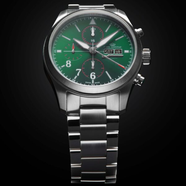 Carl Gustaf Kronograf 7750 Forest Green