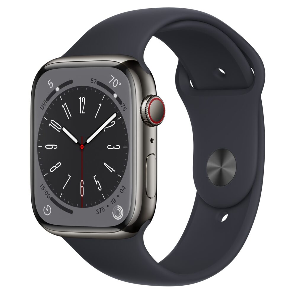 Apple Watch Series 8 Rostfri stålboett