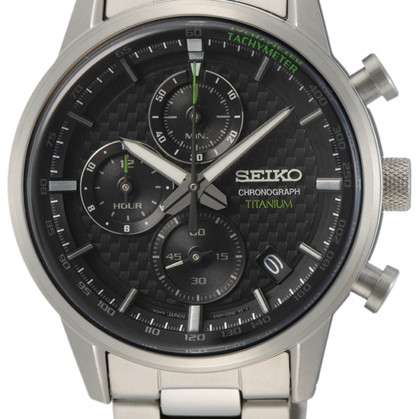 SEIKO Mens Titanium Chronograph