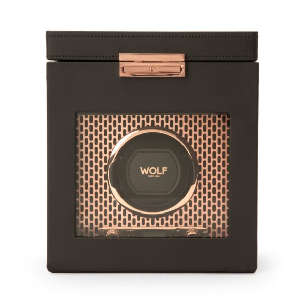 WOLF Axis Single Watch Winder with Storage