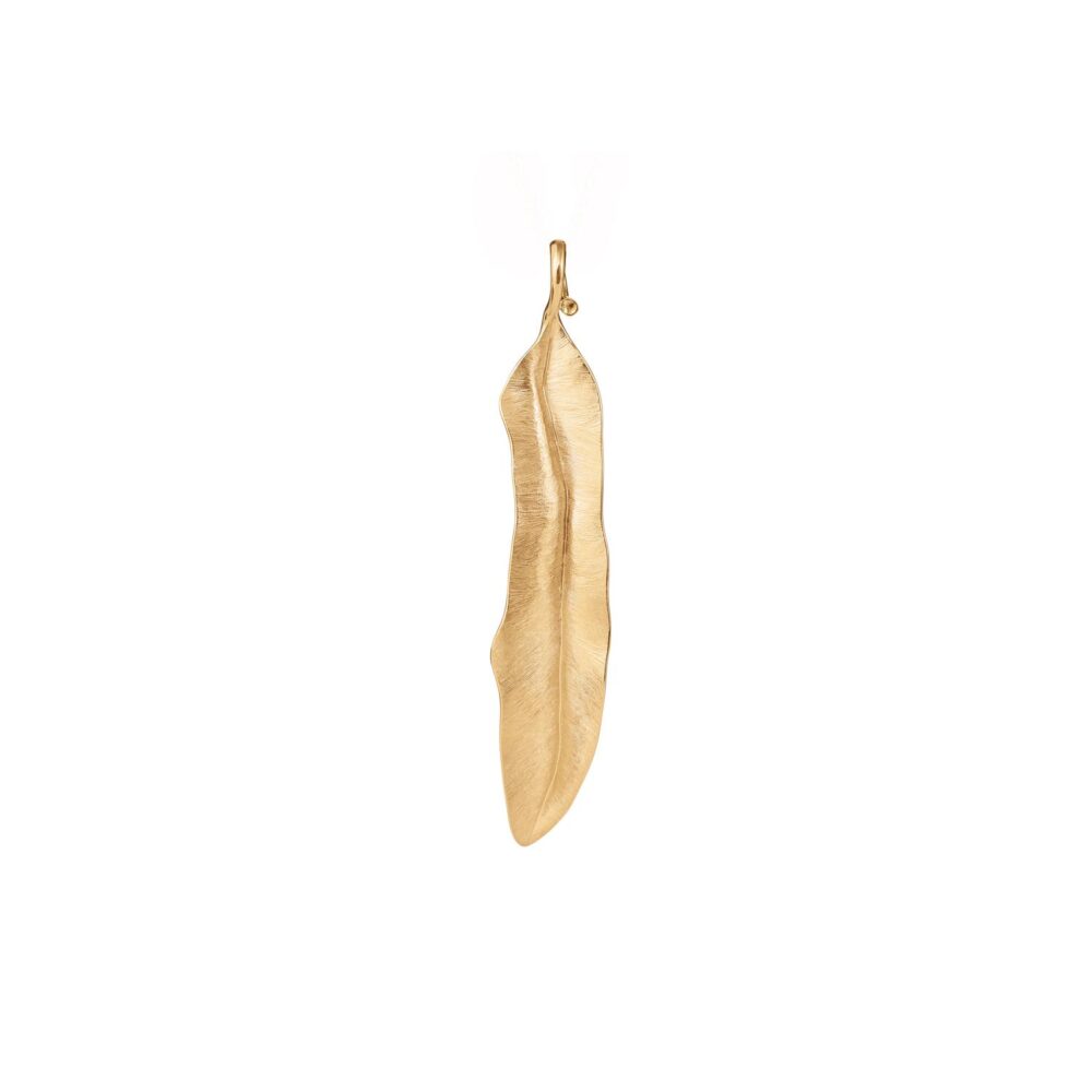 Leaves Pendant medium 18 karat yellow gold Length: 6,5cm - Bild 2