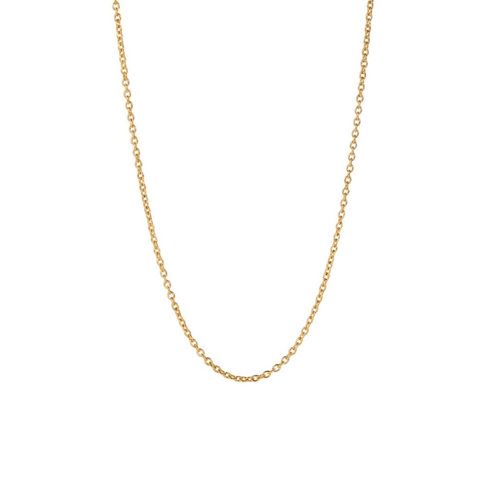 Collier anchor 30, 18 karat YG length 90 cm, carabine. Extra eyes enable wearing in length 60 and 80 cm.