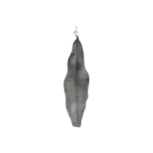 Leaves  Pendant large Sterling silver oxidized Length: 7cm