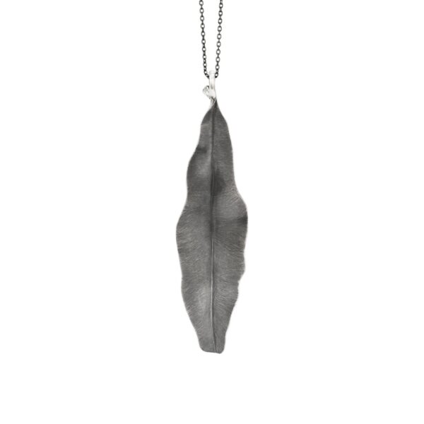 Leaves  Pendant large Sterling silver oxidized Length: 7cm - Bild 2