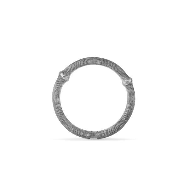 Nature ring no. II - Sterling silver light oxidized - Bild 2