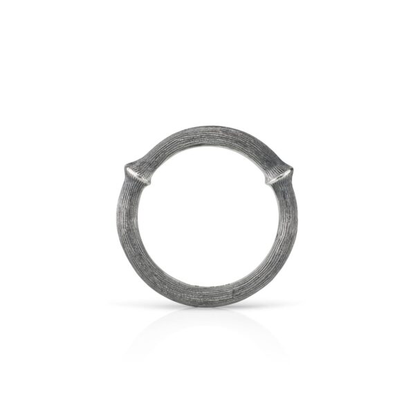 Nature ring no. III - Sterling silver light oxidized - Bild 2