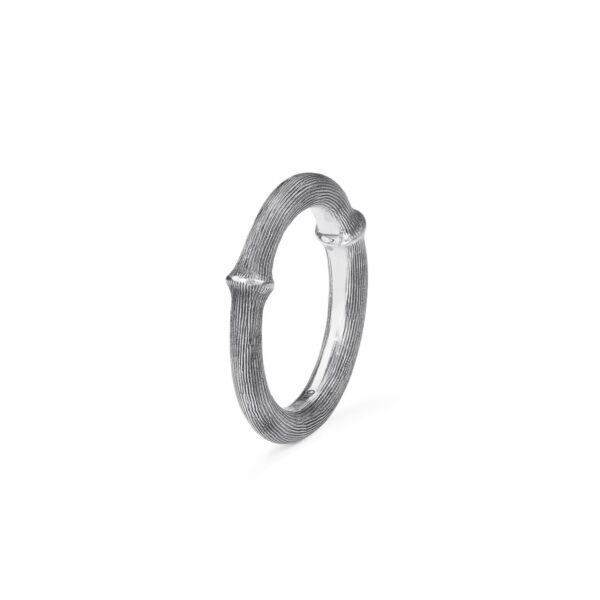 Nature ring no. IV - Sterling silver light oxidized