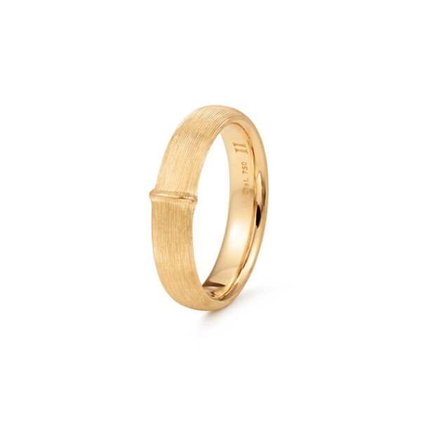 Nature ring herre bred 18 karat rødguld - Bild 2