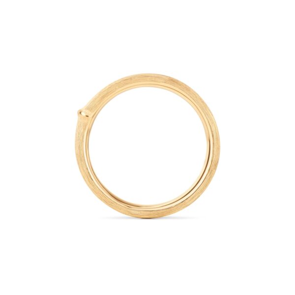 Nature ring herre bred 18 karat rødguld