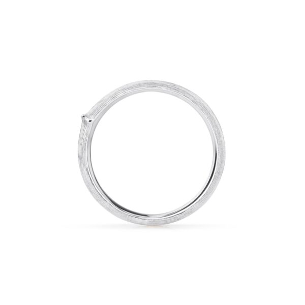 Nature ring herre smal 18 karat hvidguld rhodineret - Bild 2