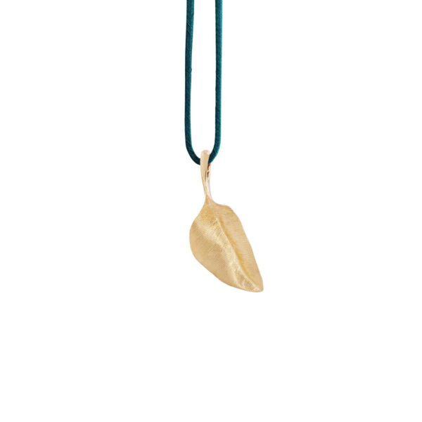 Leaves Pendant mini 18 karat yellow gold - Length: 3cm