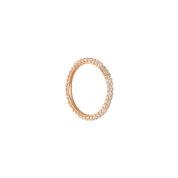 Nature medium pendant 18 karat yellow gold with 78 diam. total 0,39ct 1 pcs.
