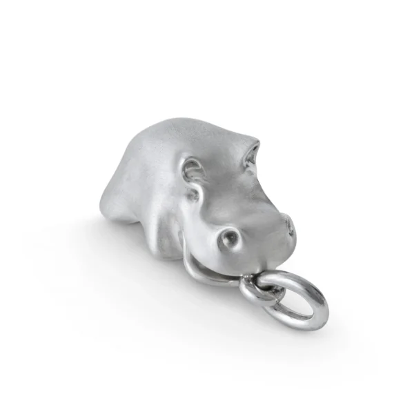 Pendant hippopotamus sterling silver