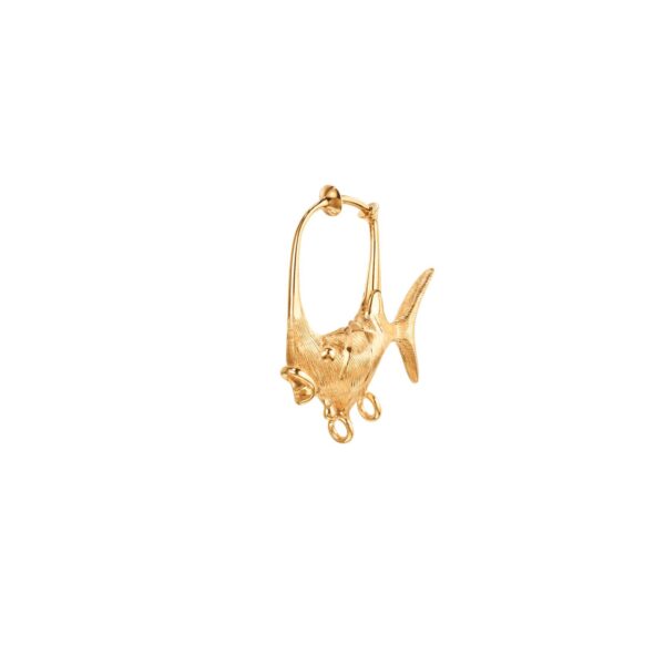 Young Fish Earring small 18 karat yellow gold (Pcs.) 2 eyes for pendants - Bild 2