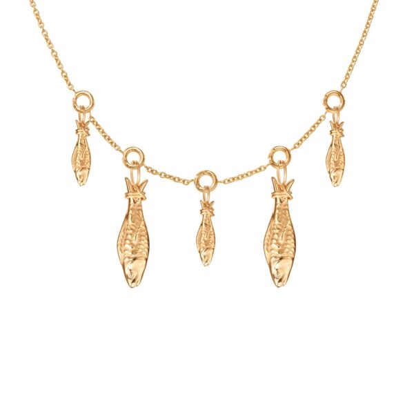 Young Fish Pendant 18 karat yellow gold Length: 1,6 cm - Bild 2