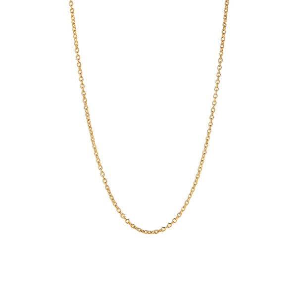 Collier anchor 30, 18 karat yellow gold length 80 cm with carabine. Extra eye enables wearing in length 50 cm.