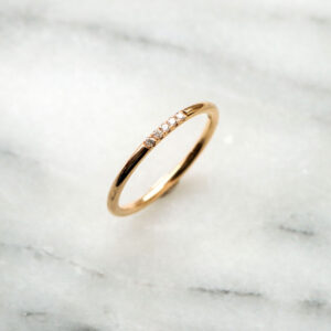 SPIREA med briljanter, rödguld